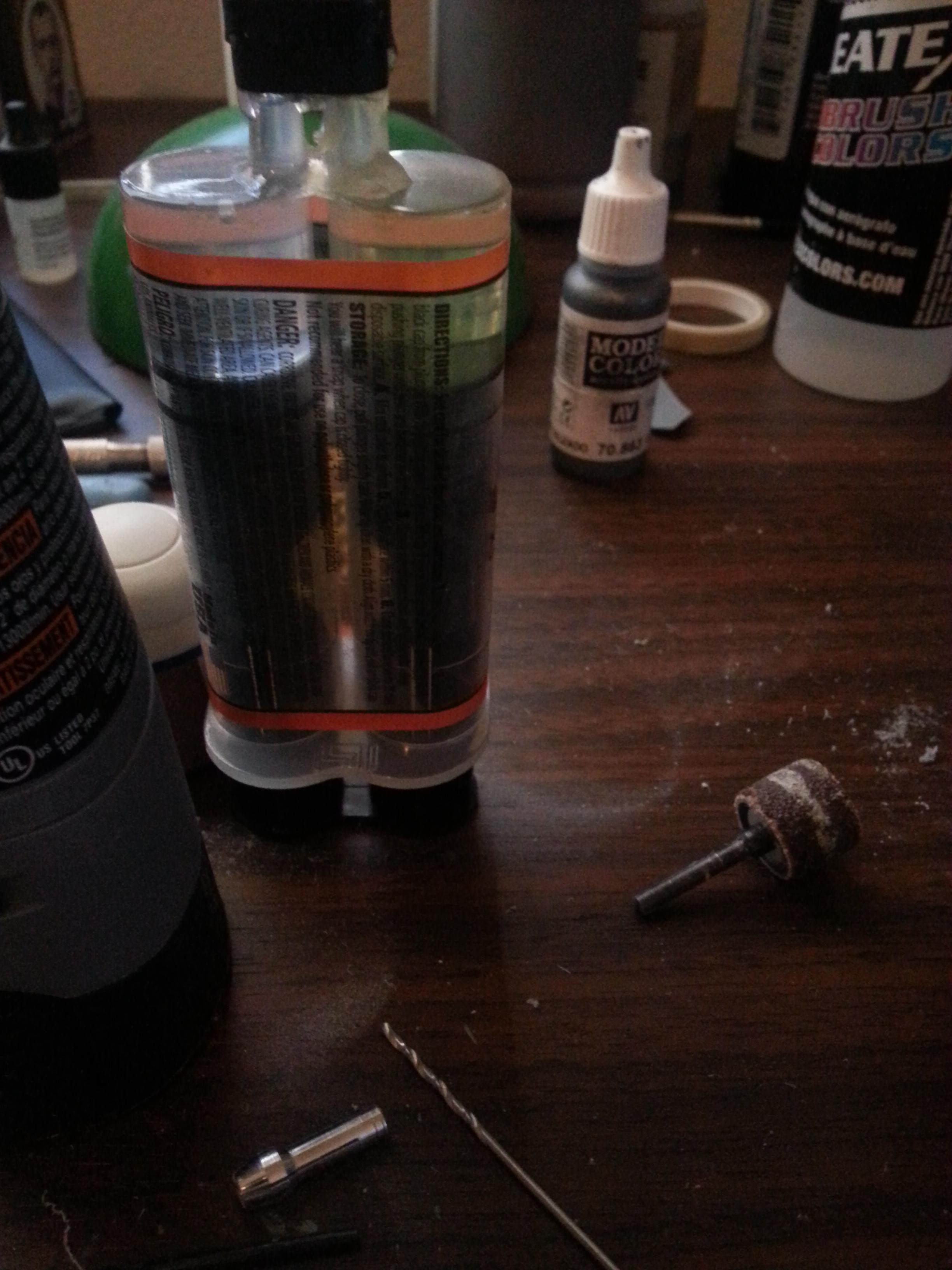 Using Gorilla Glue two part Epoxy Using Gorilla Glue two part Epoxy